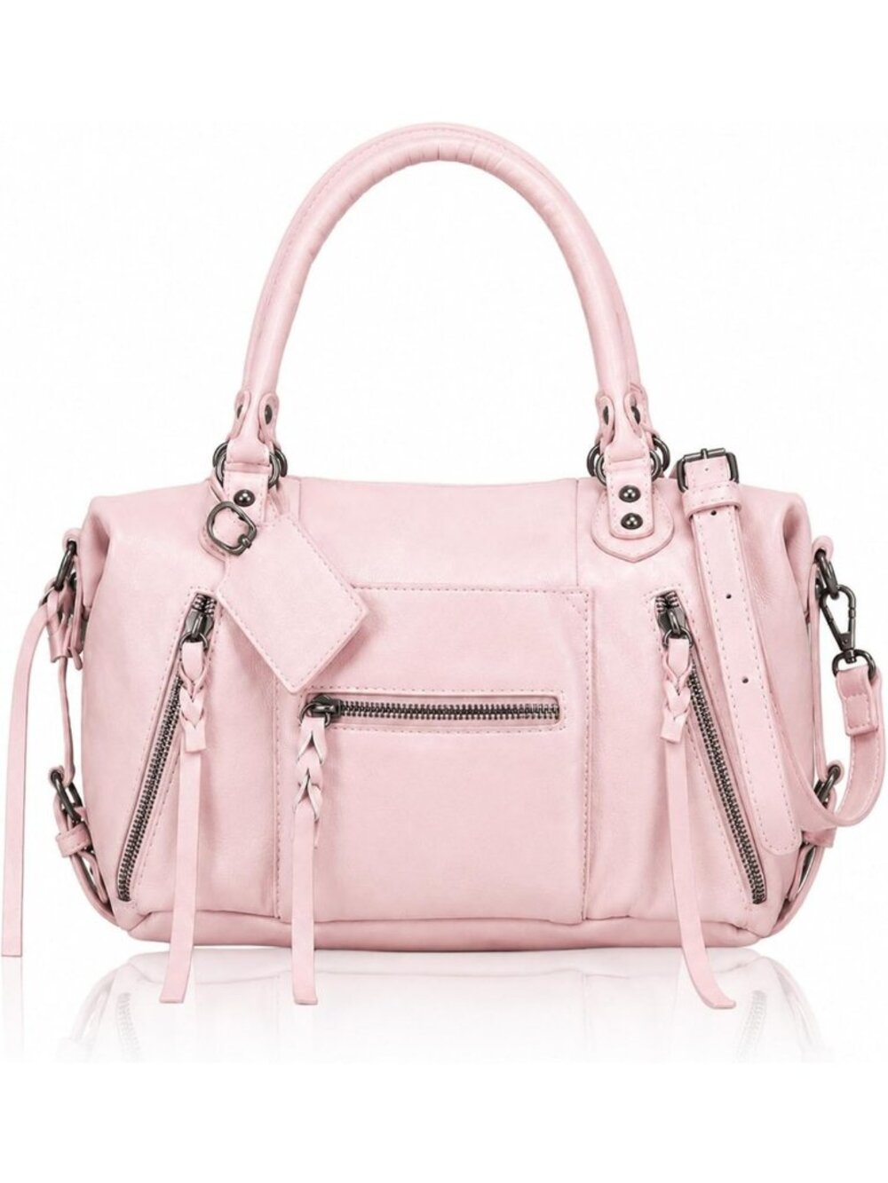 Stylish Vegan Leather Mini Tote Bag | Adjustable Straps | Chic City Purse